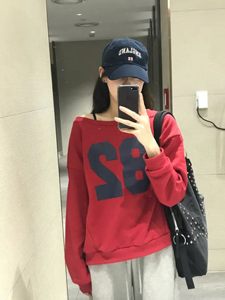 Bico Terry 82 One Off-Shoulder Sweatshirt