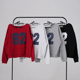 Bico Terry 82 One Off-Shoulder Sweatshirt