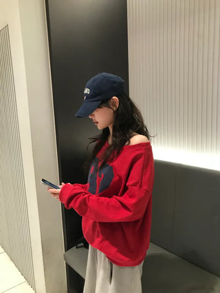 Bico Terry 82 One Off-Shoulder Sweatshirt