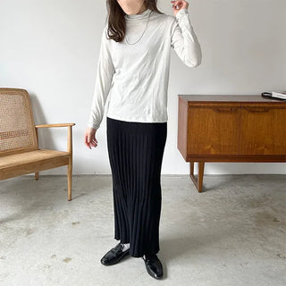 See-through turtleneck t-shirt