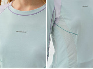 [Monterest] 5A Antibacterial Color Block Long Sleeve Tee