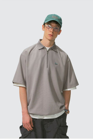 [Monterest] Quick-Dry Half-Zip Polo Shirt