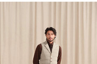 [CULTUM] Tailored Down Vest with Notch Lapel