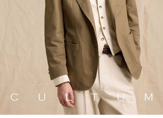 [CULTUM] Cotton Twill Sack Blazer