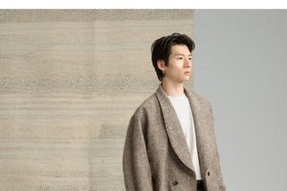 [CULTUM] Wool Blend High-Waist Tapered Trousers