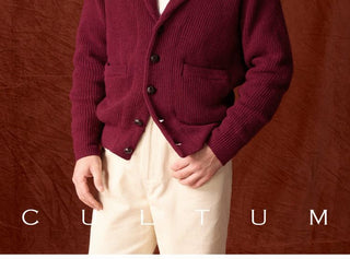 [CULTUM] Wool Shawl Collar Cardigan
