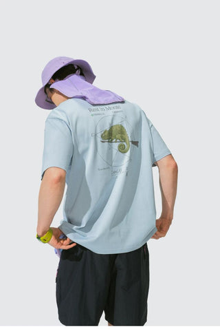 [Monterest] Chameleon Print Relaxed Fit T-Shirt