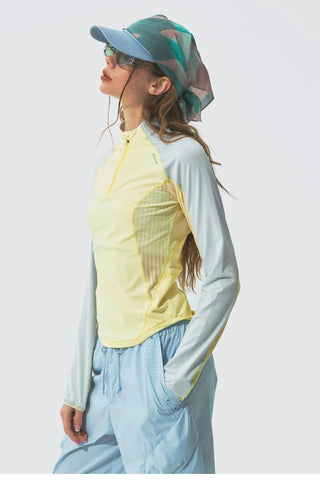 [Monterest] Half-Zip Slim Fit UV Protection Top
