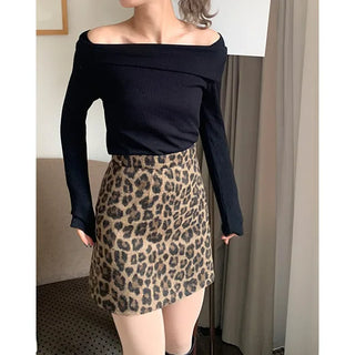 Asymmetrical Color Ribbed Pullover