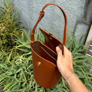 Cylinder Leather Bag