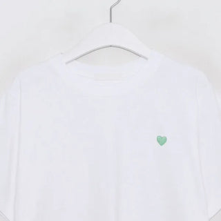 Heart embroidered T-shirt