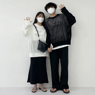 we mesh warmer round knit