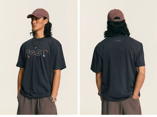 [Monterest] 5A Antibacterial Heathered Relaxed Tee