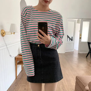 denim mini skirt