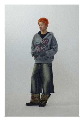 CONP Rivet Cropped Jeans (Washed)