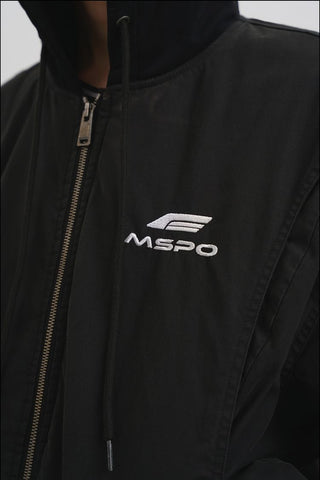 [MASONPRINCE] Boxy Racing Bomber Jacket