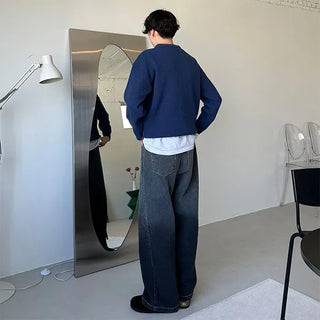 Gradient denim pants