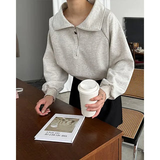 Half-zip sweatshirt