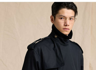 [CULTUM] Water-Resistant Cotton Short Trench Jacket
