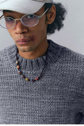 [Monterest] Relaxed Fit Gradient Knit Sweater