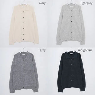 Colored button cardigan