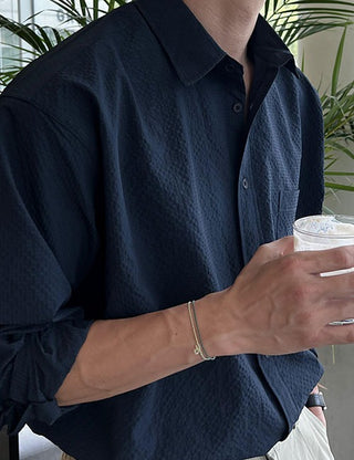 Textured Seersucker Shirt (5 colors)