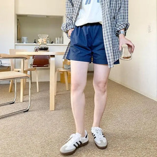 Banding cotton shorts