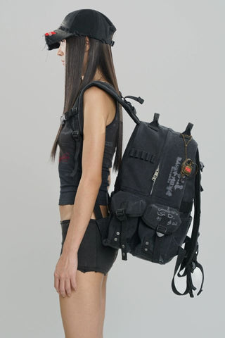 [MASONPRINCE] Graffiti Tactical Backpack