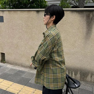 Boxy check shirt
