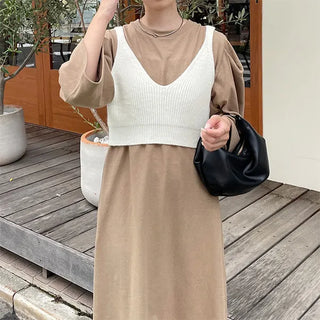 Knit cropped bustier