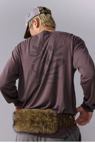 [Monterest] Merino Wool Blend Relaxed Long Sleeve Tee