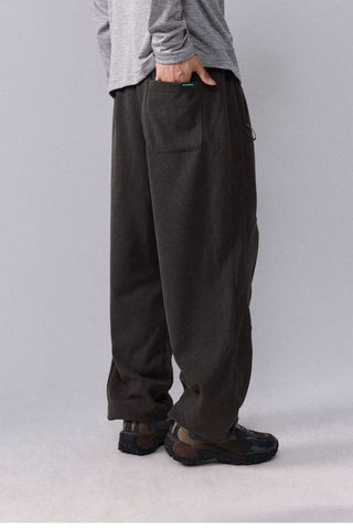 [Monterest] Fleece Wide Leg Drawstring Pants