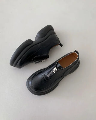 Platform thong zipper loafers (1 color)