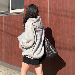 Lettering Hooded T-shirt