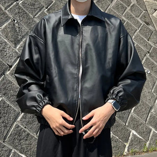 mirage balloon leather jacket