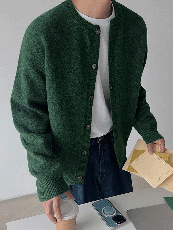 Decal Saddle Round Cardigan