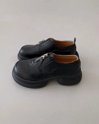 Platform thong zipper loafers (1 color)