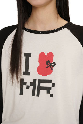 [moromoro2] Mosaic Print Raglan T-Shirt