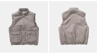 [Monterest] Washed Cotton Padded Work Vest