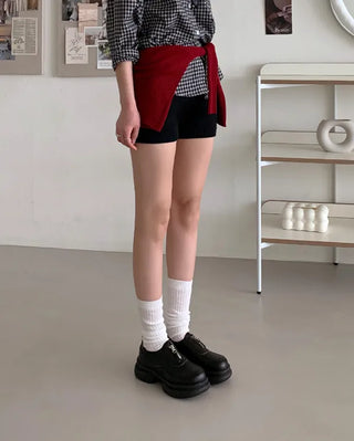 Platform thong zipper loafers (1 color)
