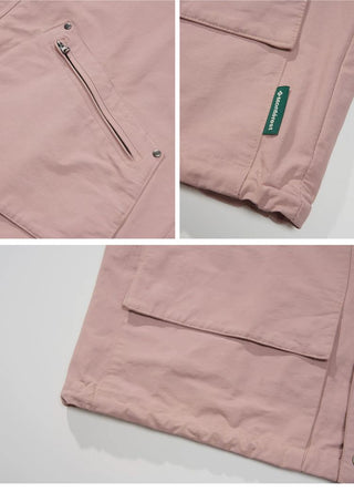 [Monterest] Corduroy Collar Multi-Pocket Field Jacket