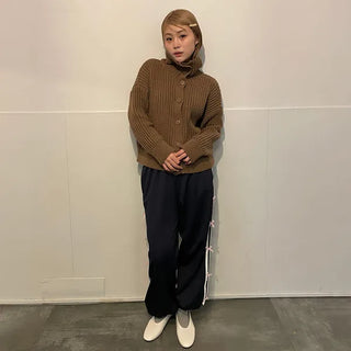 Ribbon detail jogger pants