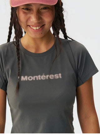[Monterest] Quick-Dry Slim Fit Crop Logo Tee