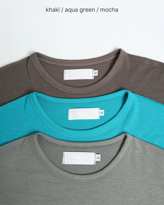 Basic Round Long-Sleeve T-Shirt