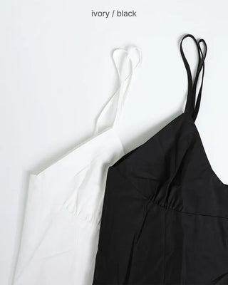 Shirred Mini Volume Camisole Dress