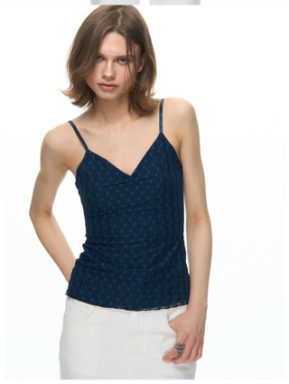 [NECY] Floral Lace Slim Camisole (2color)