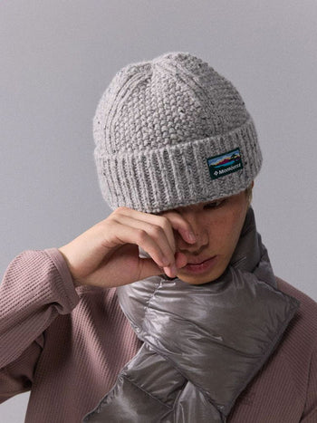 [Monterest] Merino Wool Blend Speckled Knit Beanie