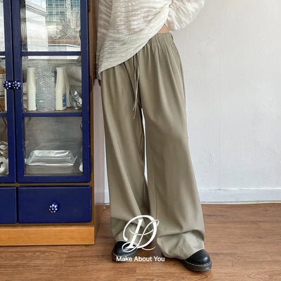 Tangled Mega Wide Pintuck Elastic Waist Slacks Wedding Guest Look