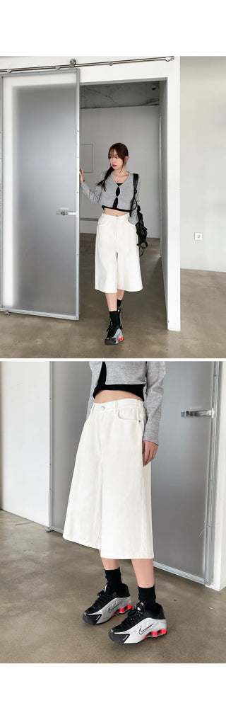 Royvan Cotton 3 4 Length Bermuda Waistband Half Pants