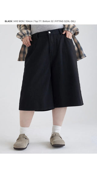 Royvan Cotton 3 4 Length Bermuda Waistband Half Pants